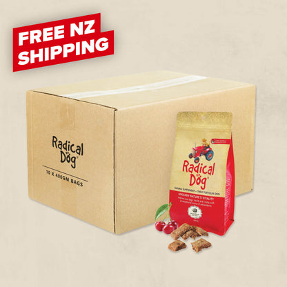 10 Bag Carton of Radical Dog Premium Dog Biscuits